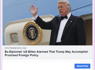 Sputnik news feigning concern with emotions of people they call US Elites