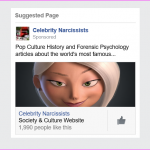 Suggested Fanpage: Celebrity Narcissists on Facebook